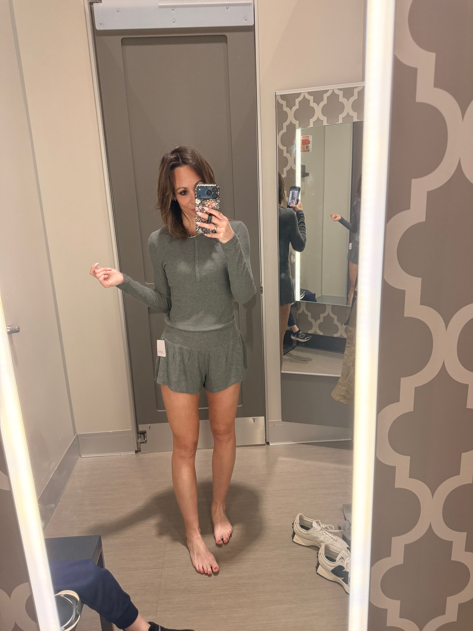 Sale! 🎯
These wide waistband super soft cozy fabric ribbed lounge shorts and matching (separates) Henley are both so comfortable and good. My favorite way to sleep is in a long sleeve shirt…. So this fits the bill. Bonus- on sale!

#LTKOver40 #LTKMothersDay #LTKmorningroutine