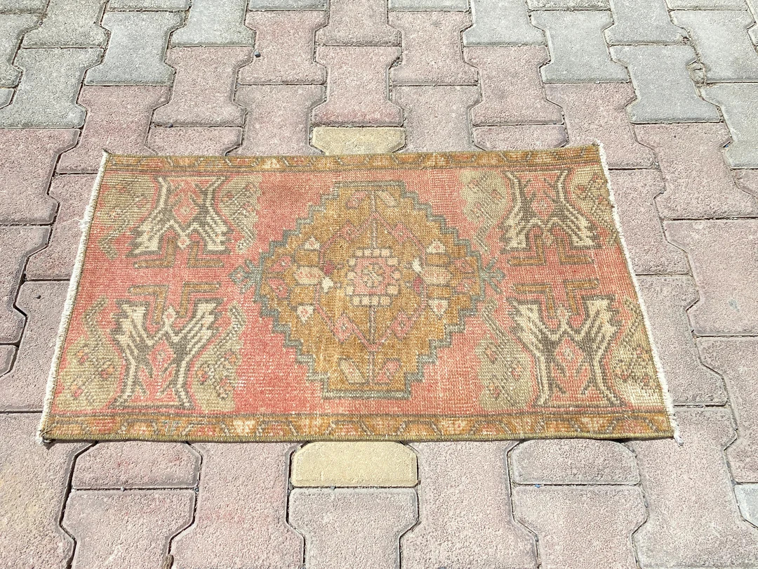 2x3 Rug, Muted Door Mat, Soft Door Mat, Mini Rug, Door Mat Rug,2x3 Small Rug,handmade Rug,wool Do... | Etsy (US)