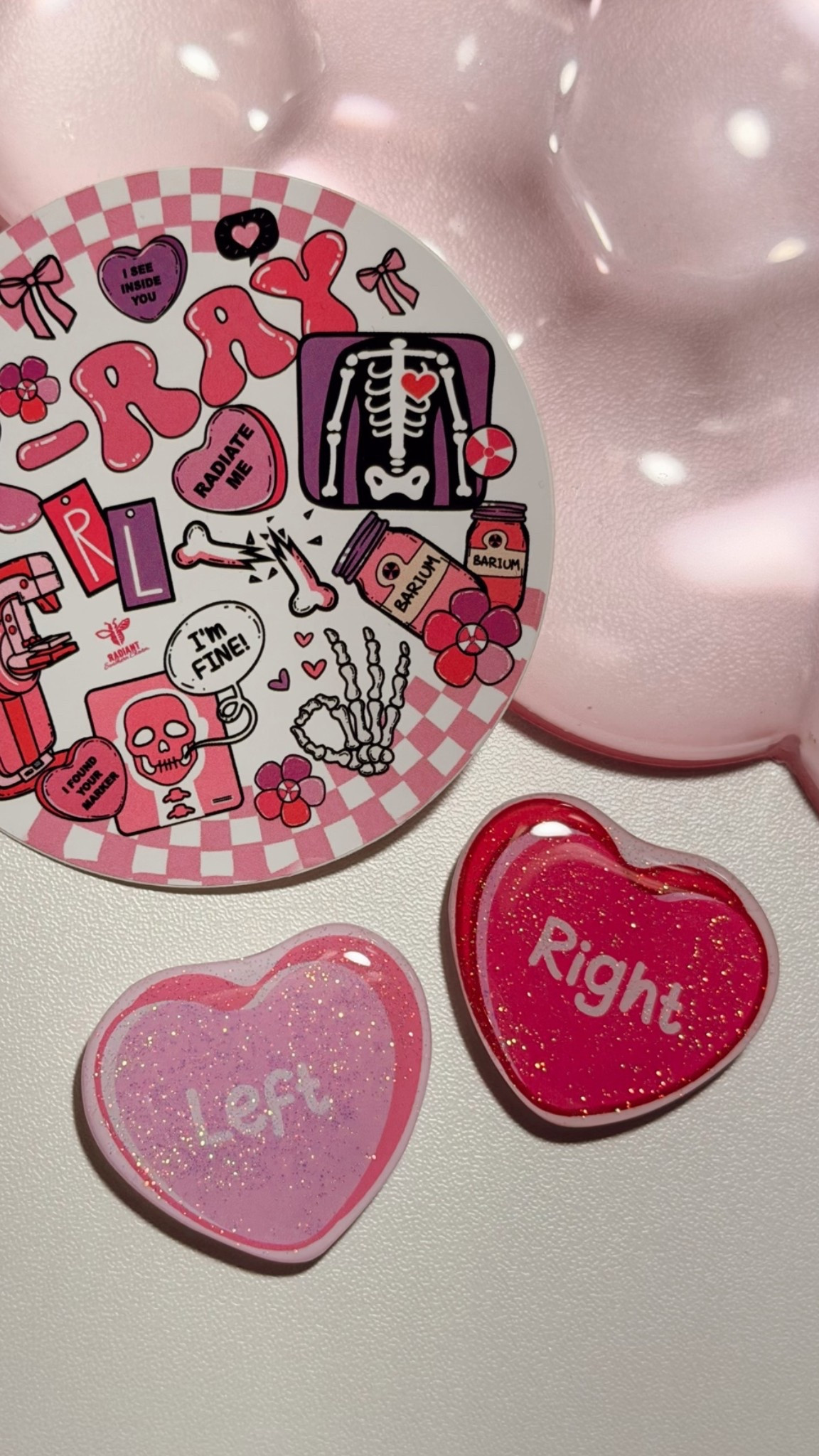 Conversation Heart X-ray Markers!