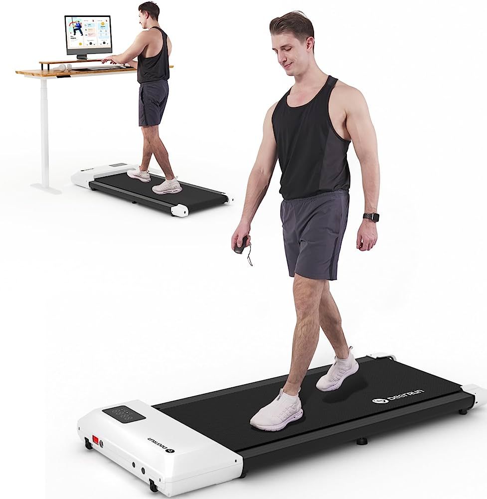 DeerRun Walking Pad, Under Desk Treadmill 2 in1, Mini Treadmill with Remote Control, Walking Pad ... | Amazon (US)