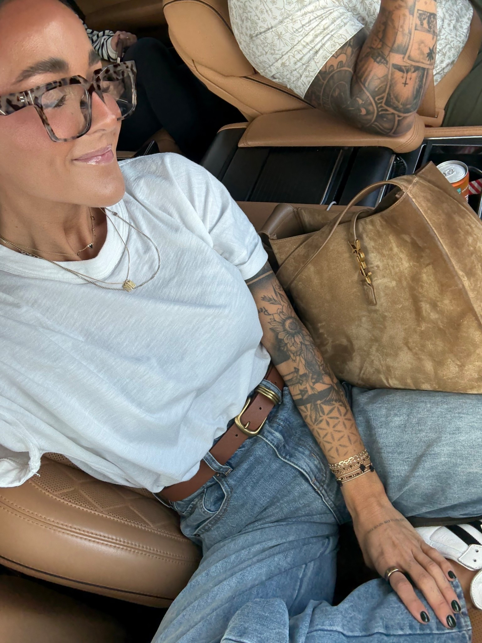 Church out of the day 
Tee: small (perfectly oversized tts) 
Jeans: true to size no stretch 

#LTKFallSale #LTKFindsUnder100 #LTKFindsUnder50