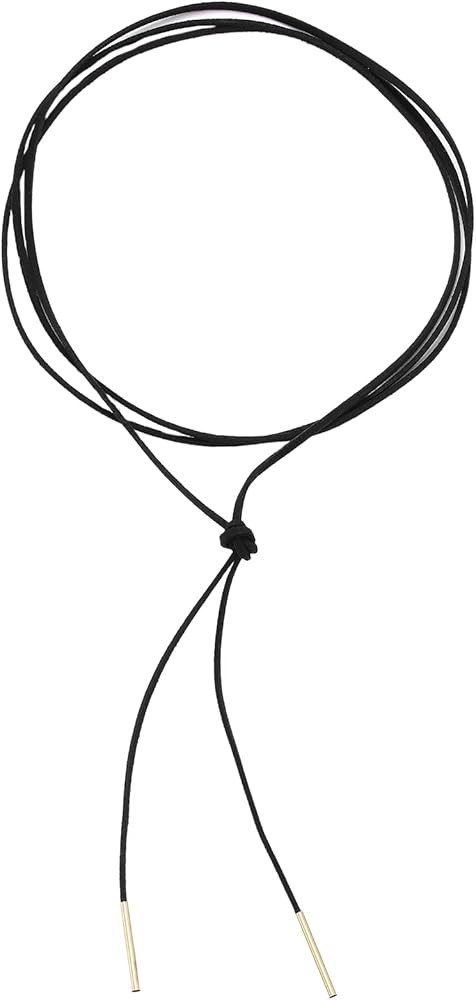 Olbye Thin Suede Choker Necklace Black Cord Necklace Suede Ribbon Choker Jewelry for Women | Amazon (US)