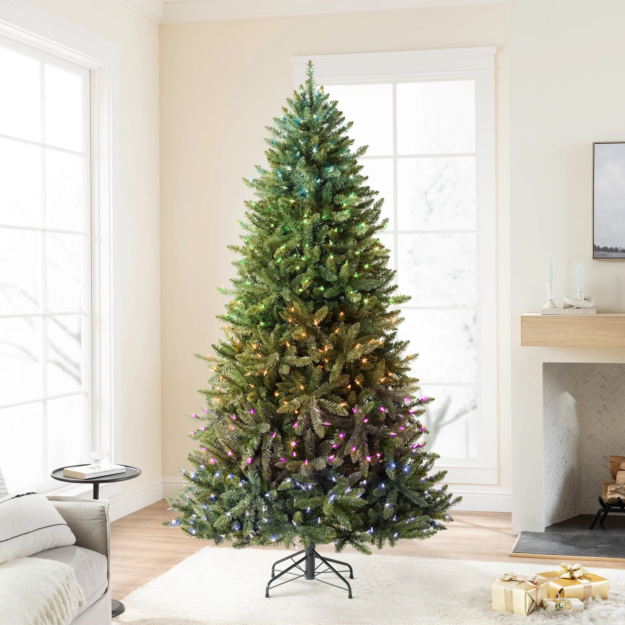 Treetopia 6ft Prelit Heritage Balsam Spruce Artificial Christmas Tree with Twinkly LED Lights | Walmart (US)