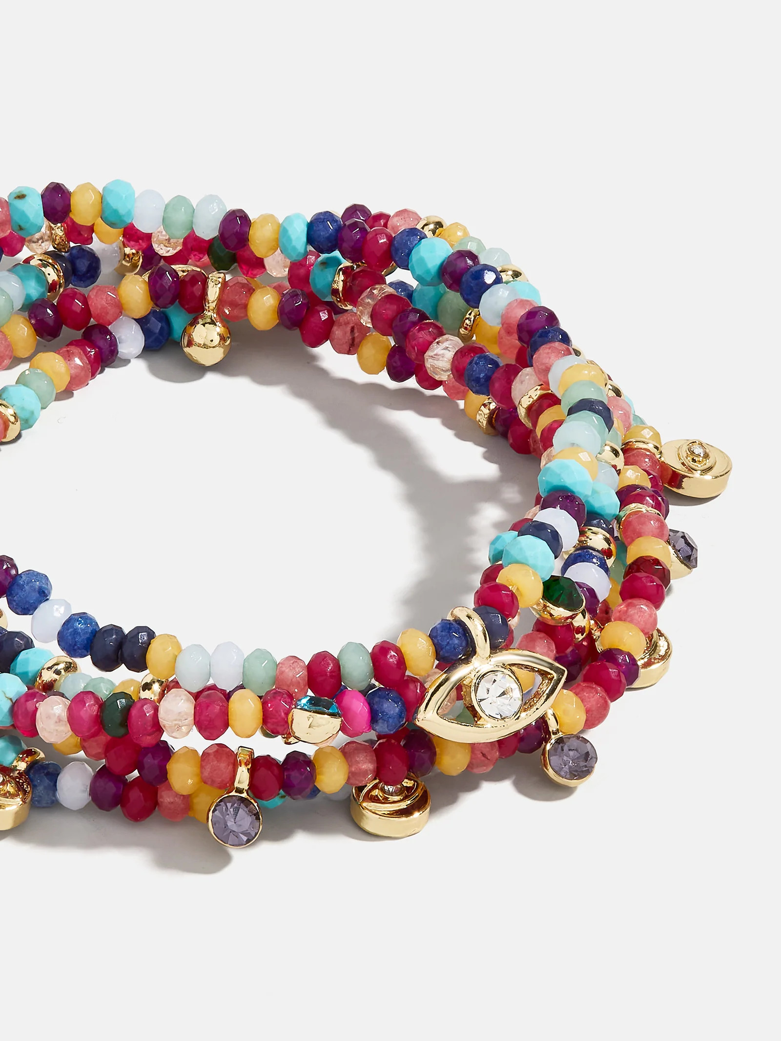Indya Evil Eye Layered Bracelet Set - Multi | BaubleBar