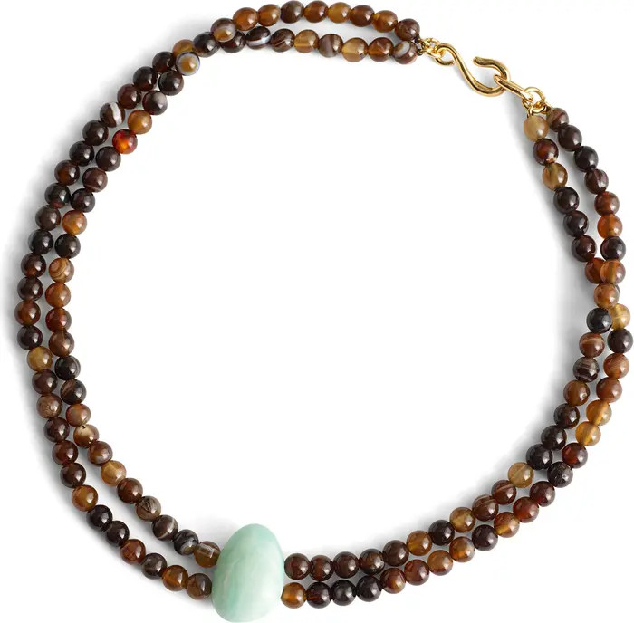 Semiprecious Stone Beaded Double Necklace | Nordstrom