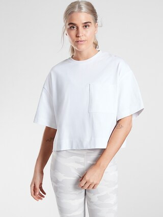 Classic Cotton Crop Tee | Athleta