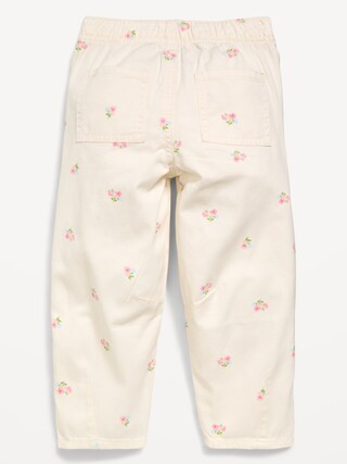 Printed Pull-On Barrel-Leg Pants for Toddler Girls | Old Navy (US)