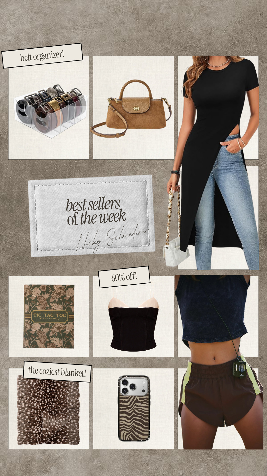 Your favorites of the week 🤎 use code NICKY50 For 50% off the lola blanket!

sale alert, active wear, home finds, phone case,  amazon finds, purse, fitness, nicky schmaderer 

 #LTKootd #LTKSaleAlert