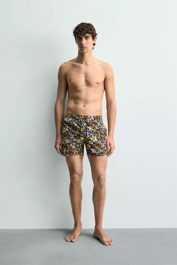 MID-LENGTH FLORAL PRINT SWIMSUIT | Zara Canada