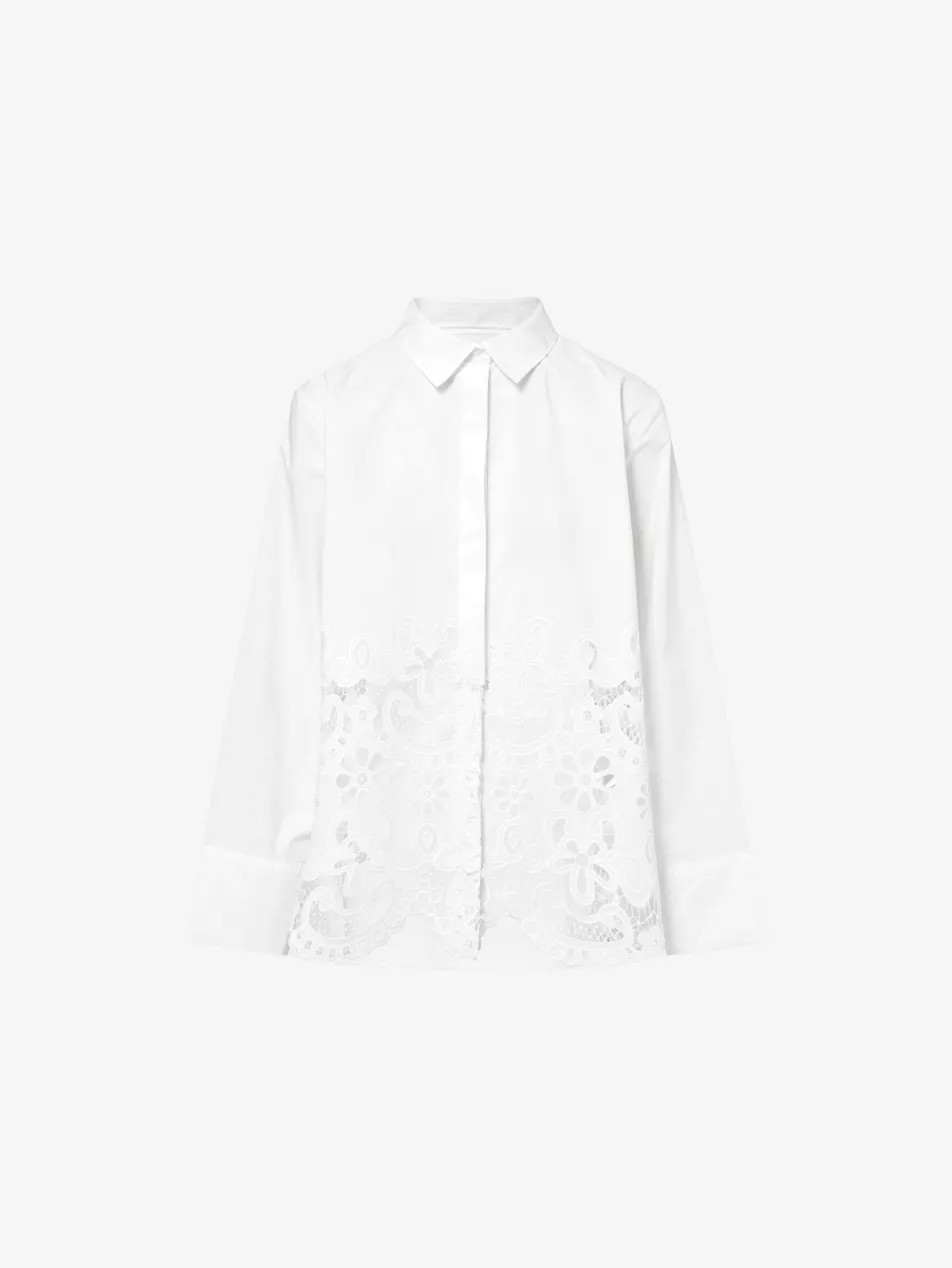Juretto Embroidered Cotton-Blend Shirt | Selfridges