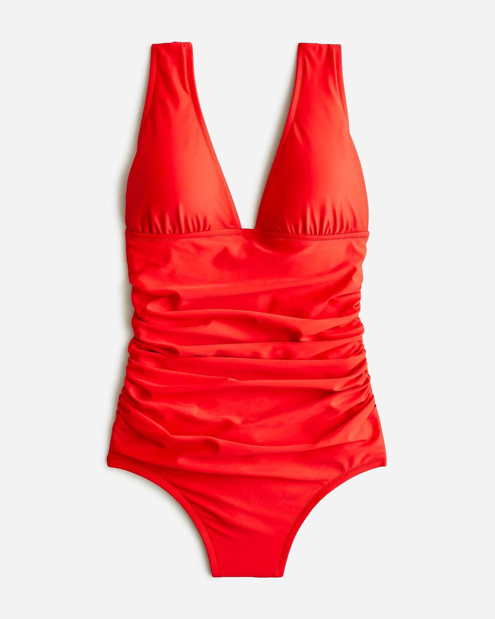Ruched V-neck one-piece | J. Crew US
