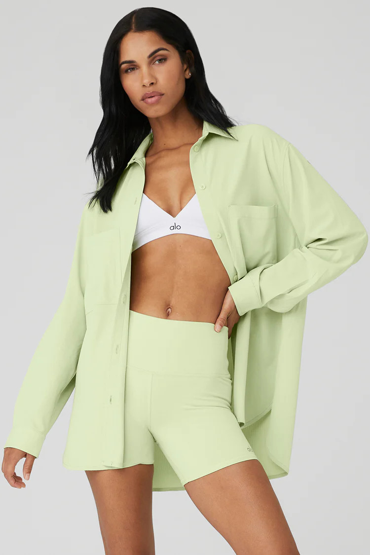 Dreamscape Button Down Long Sleeve | Alo Yoga