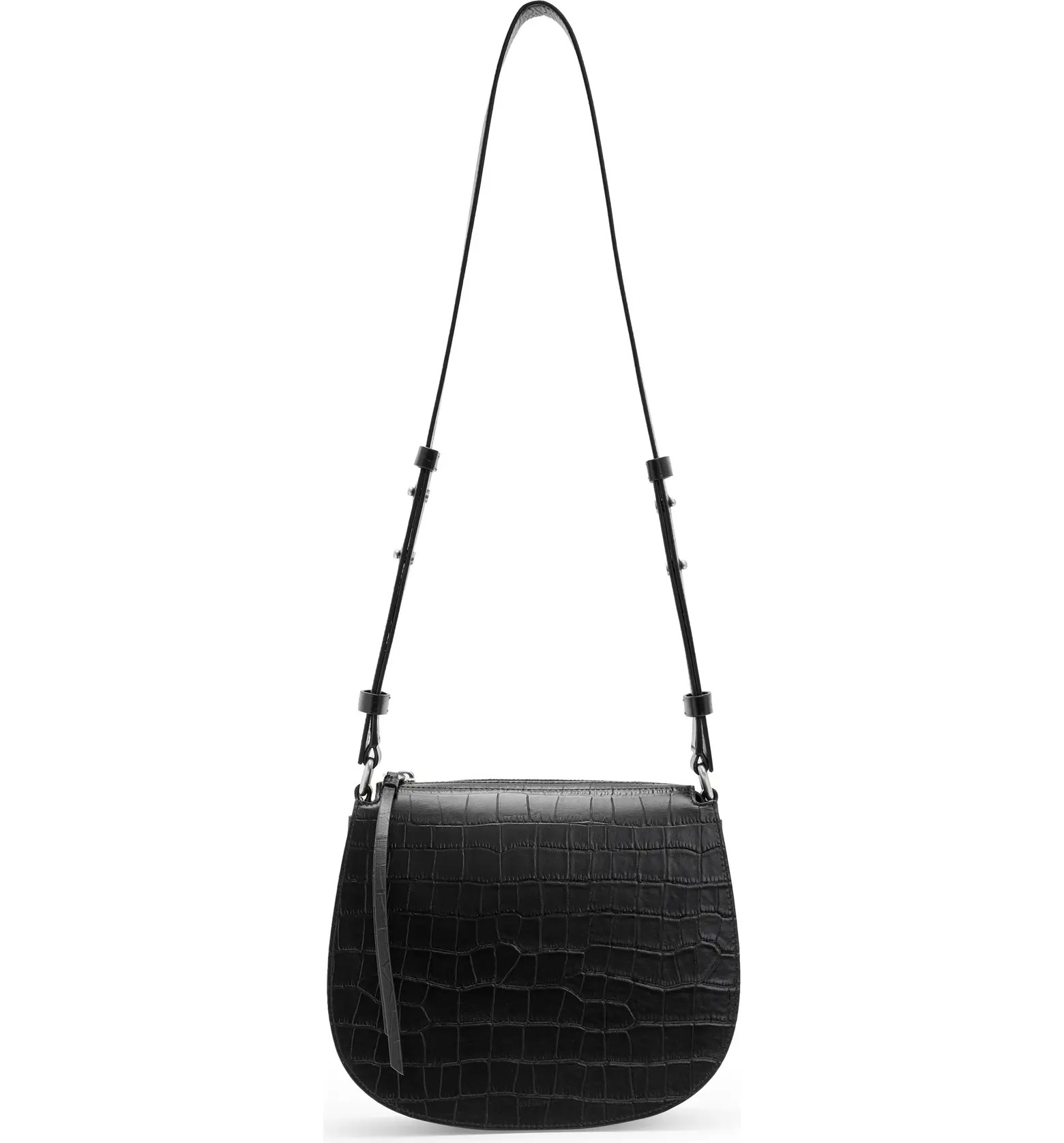 Captain Croc Embossed Leather Crossbody | Nordstrom