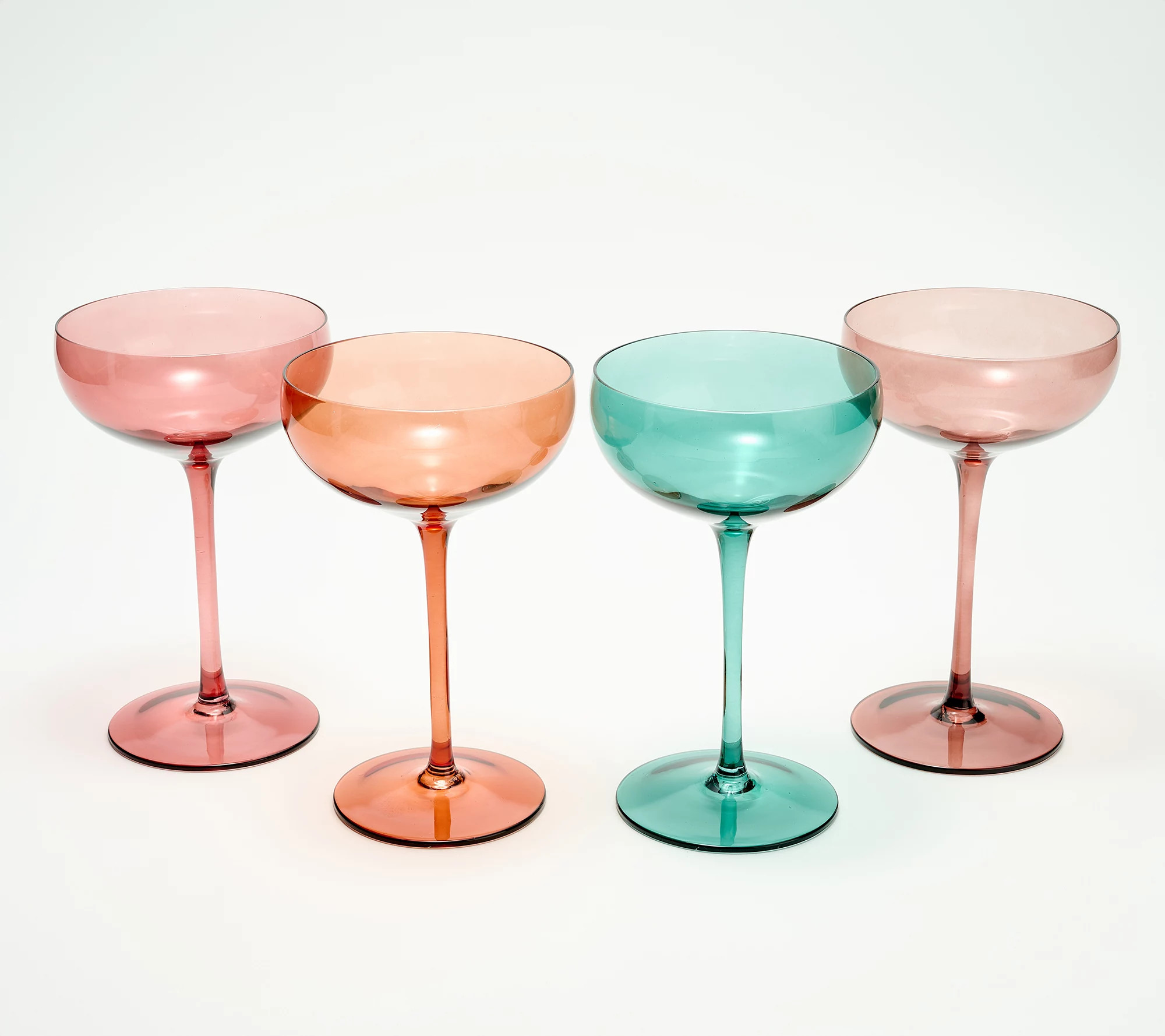 Jessie James Decker 4 Piece Coupe Glass Drinkware Set | QVC