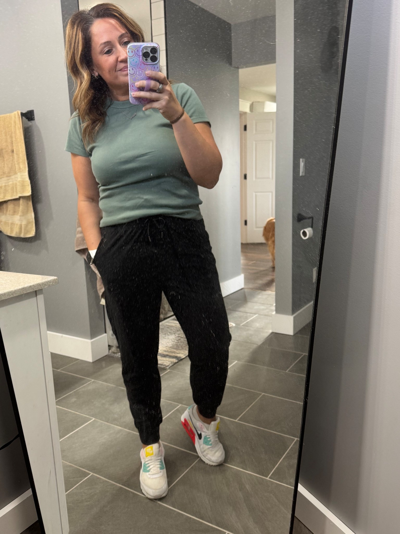 Loving this everyday look! Cute but comfy! Huge Old Navy sale happening now! 

Mom life, spring fit, joggers, sports mom, ballpark mom, old navy, sale, basic tee

#LTKActive #LTKMidsize #LTKSaleAlert