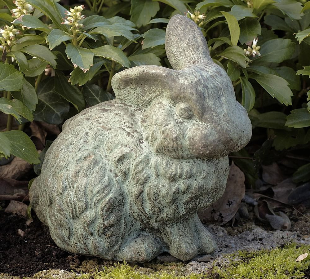 Cast Sone Concrete Rabbit Garden Object | Pottery Barn (US)