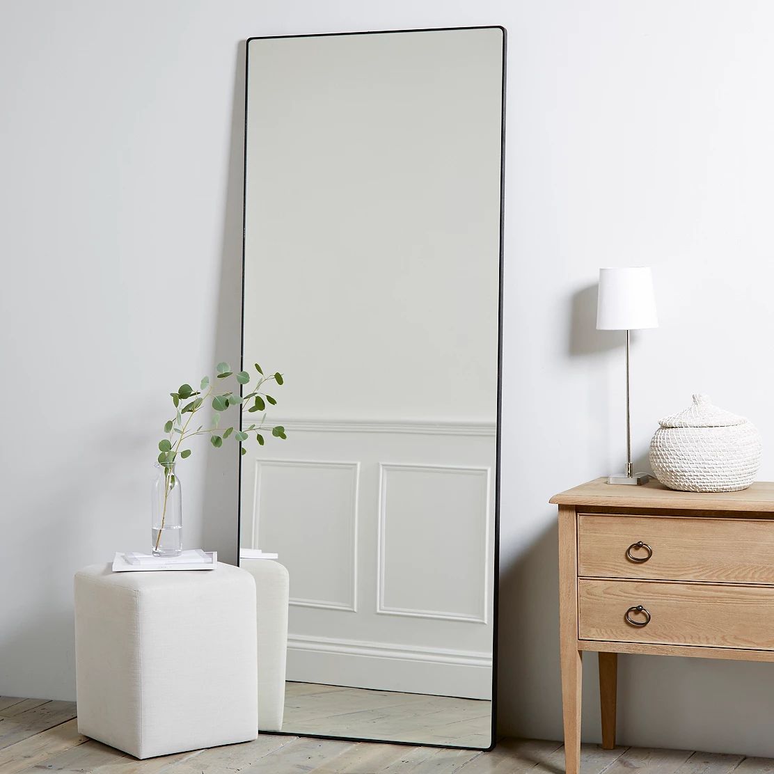 Chiltern Thin Metal Full Length Mirror | Mirrors | The  White Company | The White Company (UK)