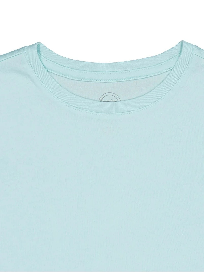Wonder Nation Girls Short Sleeve Kid Tough T-Shirt, Sizes 4-18 & Plus | Walmart (US)