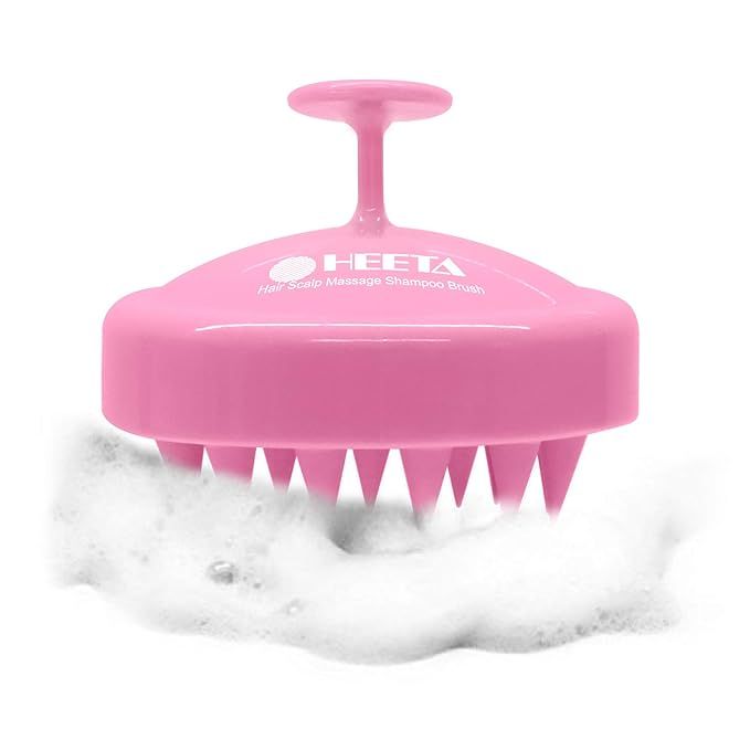 Heeta Hair Scalp Massager, Wet and Dry Shampoo Brush Scalp Massage Brush with Soft Silicone Rubbe... | Amazon (US)