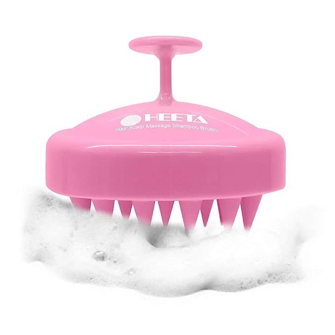 Heeta Hair Scalp Massager, Wet and Dry Shampoo Brush Scalp Massage Brush with Soft Silicone Rubbe... | Amazon (US)