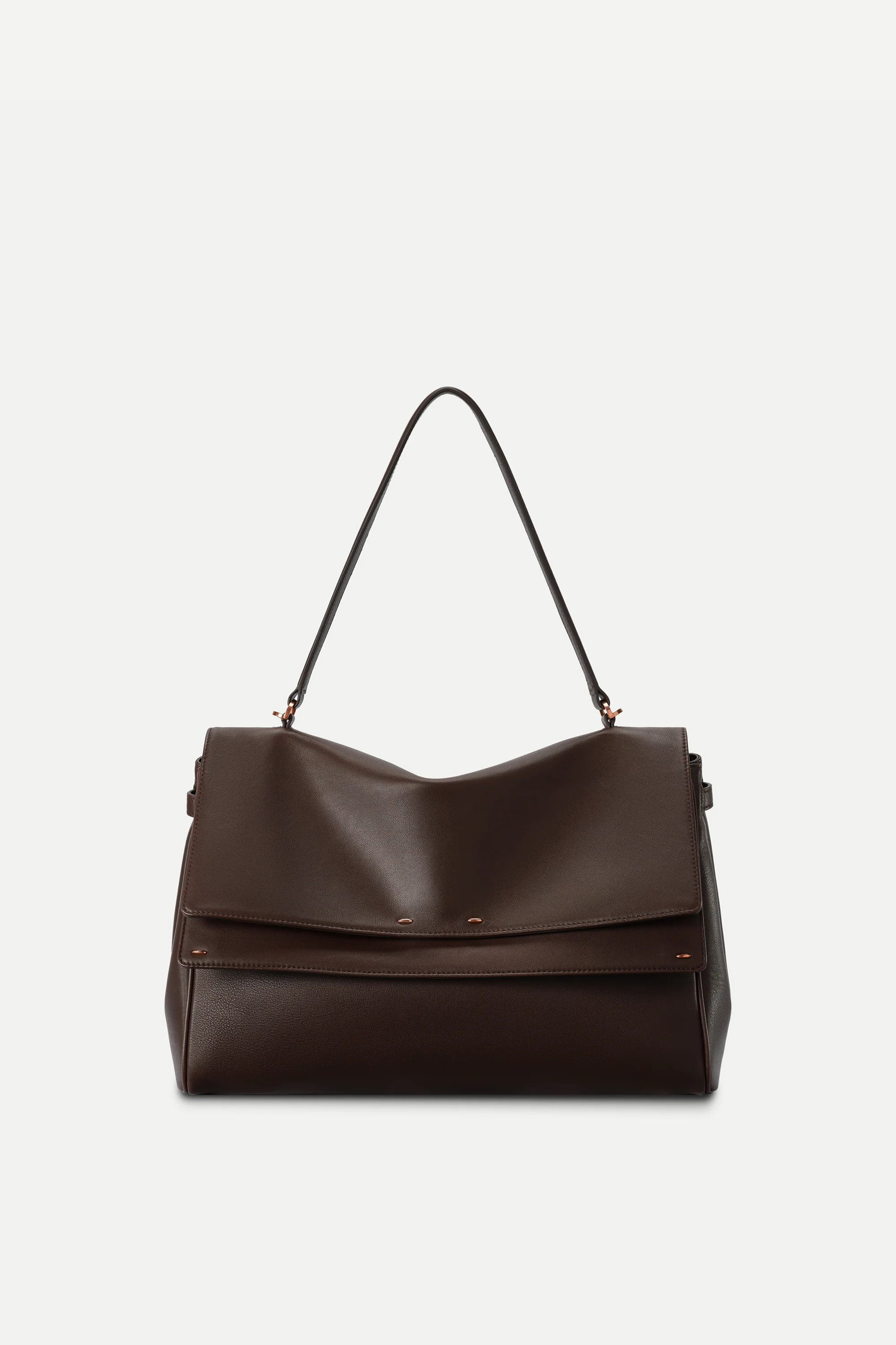 Rialto Double Flap Handbag in Calfskin Leather | Fabrique