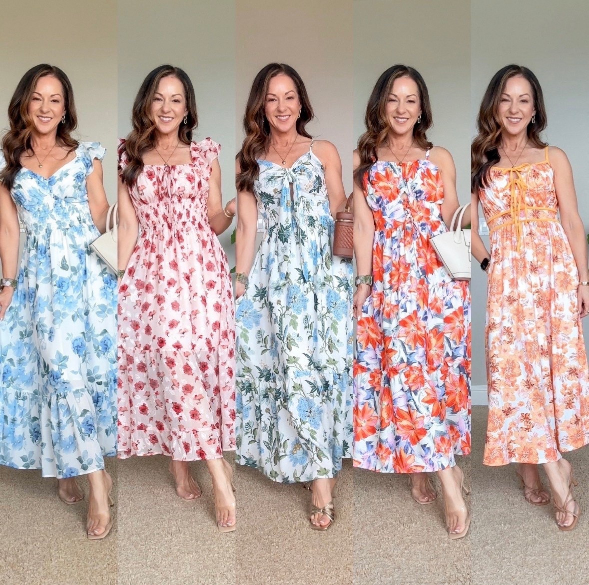 So many pretty spring and summer dresses lately 🌸 These floral maxi dresses are lightweight, flattering, and perfect for weddings, vacations, brunch, baby showers, and all your warm weather events. I especially love that they’re petite friendly and easy to style with simple heels or sandals.

spring dresses, summer dresses, floral maxi dress, wedding guest dress, vacation dress, petite friendly fashion, feminine style, brunch outfit ideas, baby shower dress, resort wear, EverydayHolly

#LTKSeasonal #LTKTravel #LTKootd
