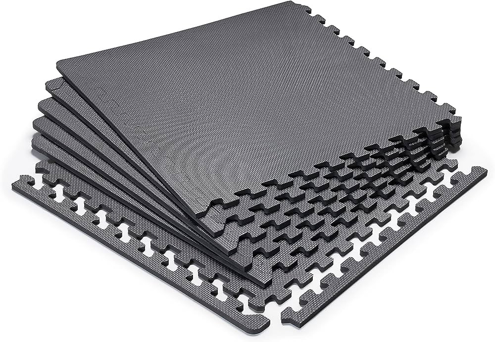 Marcy EVA Foam Interlocking Flooring Mat High Density Non-Slip Tiles for Fitness Equipment, Worko... | Amazon (US)