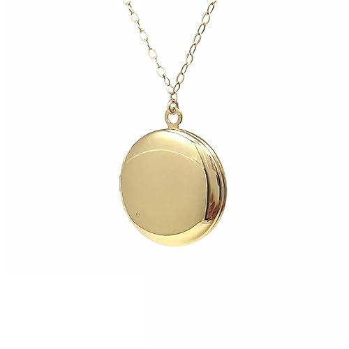 Round Gold Fill Locket Necklace also in Sterling Silver | Amazon (US)