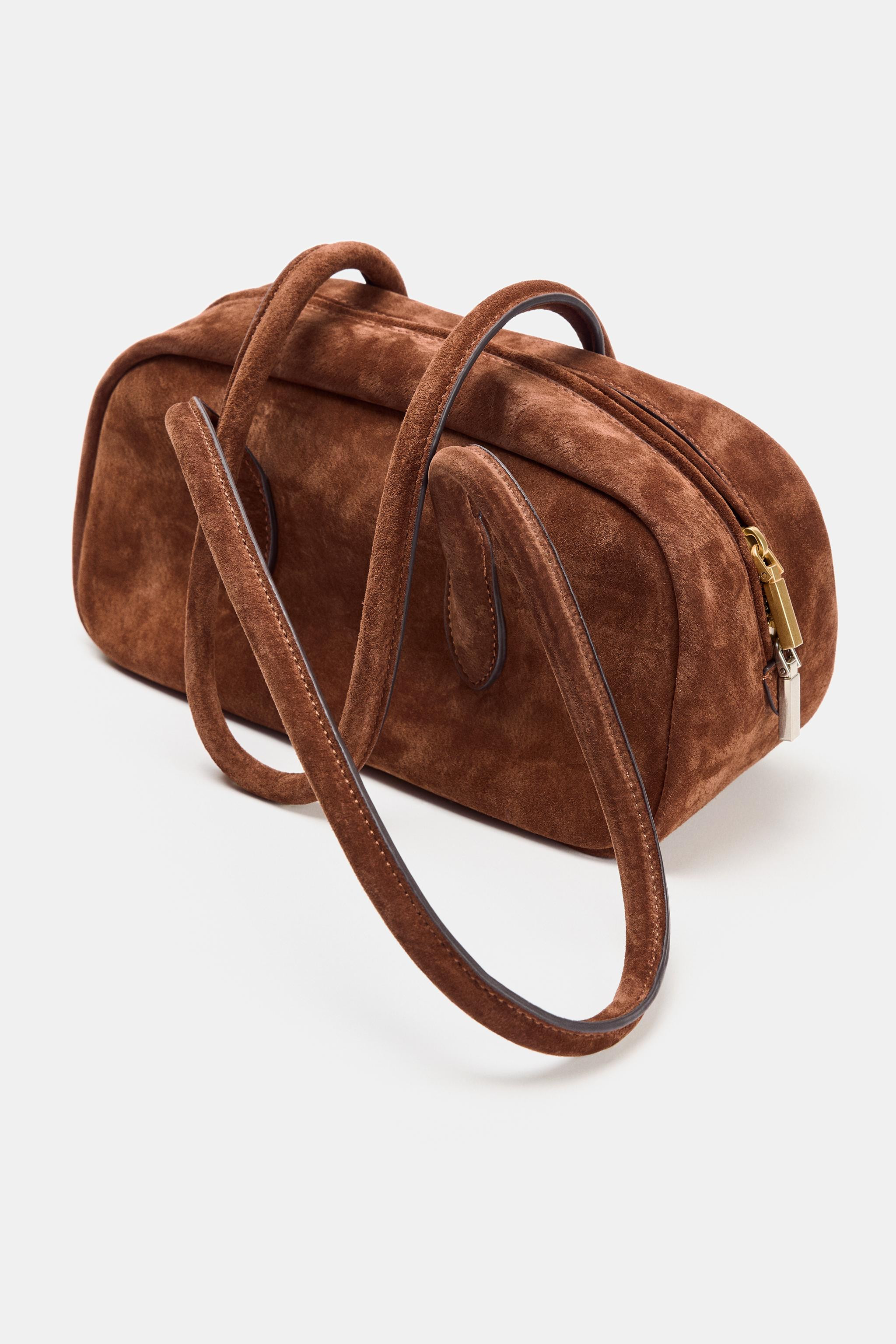 LEATHER SHOULDER BAG | Zara US