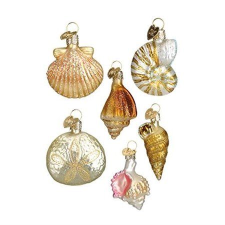 Old World Christmas Hanging Ornament - Assorted Sea Shell Set | Walmart (US)