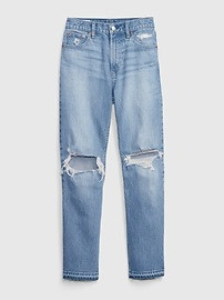 High Rise Cheeky Straight Jeans with Washwell | Gap (CA)