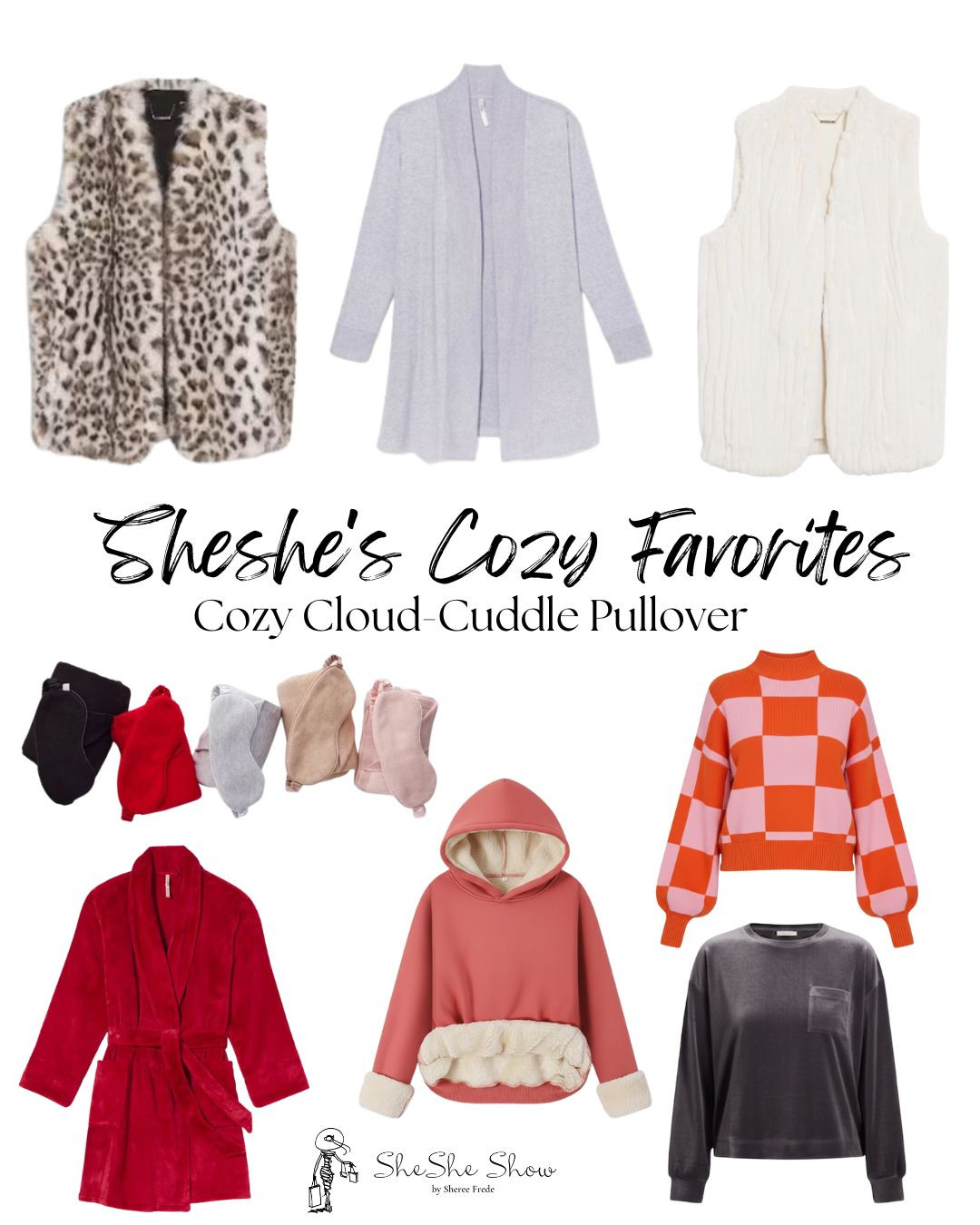  Cozy clothing for winter days. Nothing like soft  and cozy on those snuggle days. Fleece lined jogger sets. Faux fur vests, warm and fuzzy socks, soft and plush robes, oversized cozy sweaters 

 

#LTKOver40 #LTKFindsUnder50 #LTKselfcare