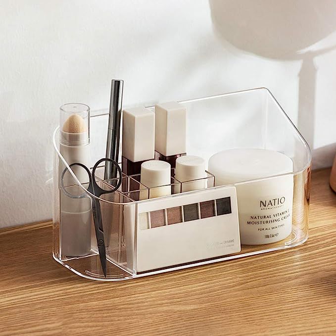 Poeland Makeup Organizer Tray Cosmetic Display Case Storage Box for Vanity Countertop Bathroom Dr... | Amazon (UK)