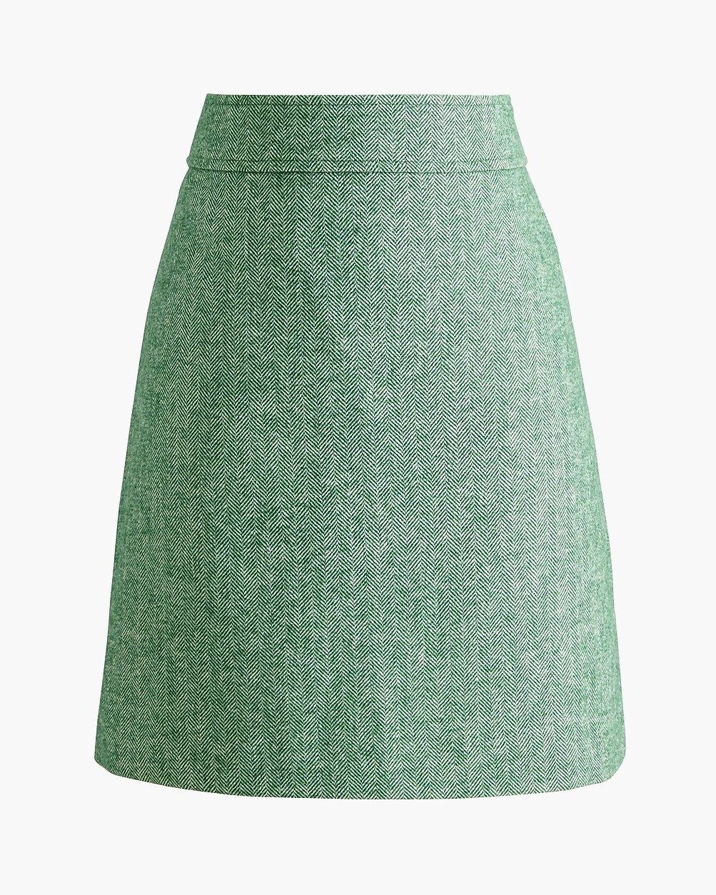 Plaid wool-blend A-line mini skirt | J.Crew Factory