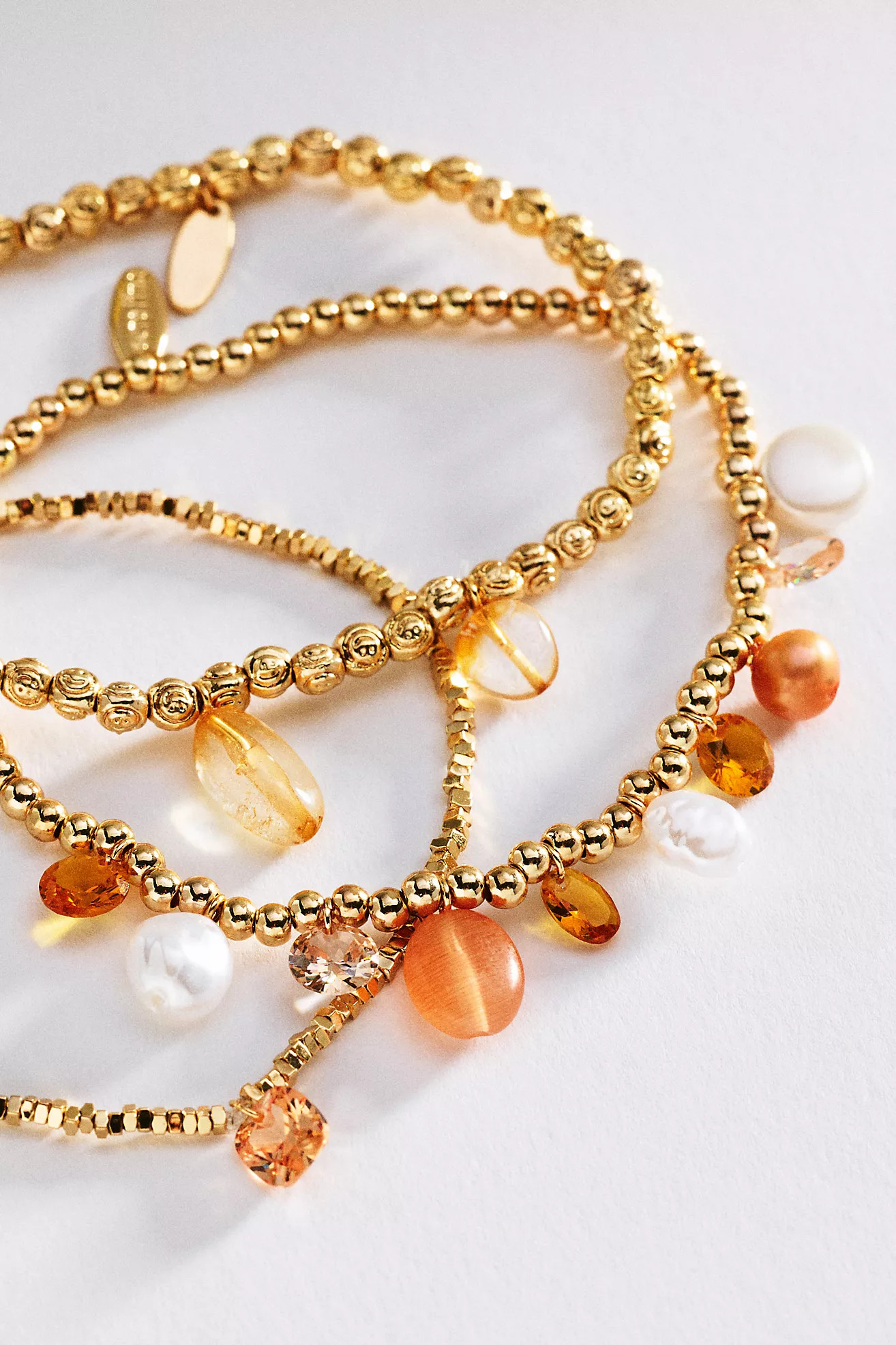Stretch Stone Bracelets, Set of 3 | Anthropologie (US)