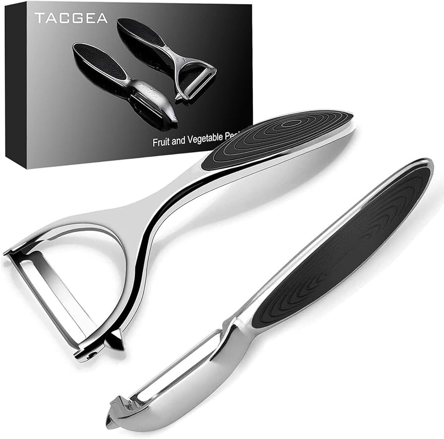 TACGEA Vegetable Peeler for Kitchen, Potato Peelers for Fruit Straight Blade, Durable Non-Slip Ha... | Amazon (US)