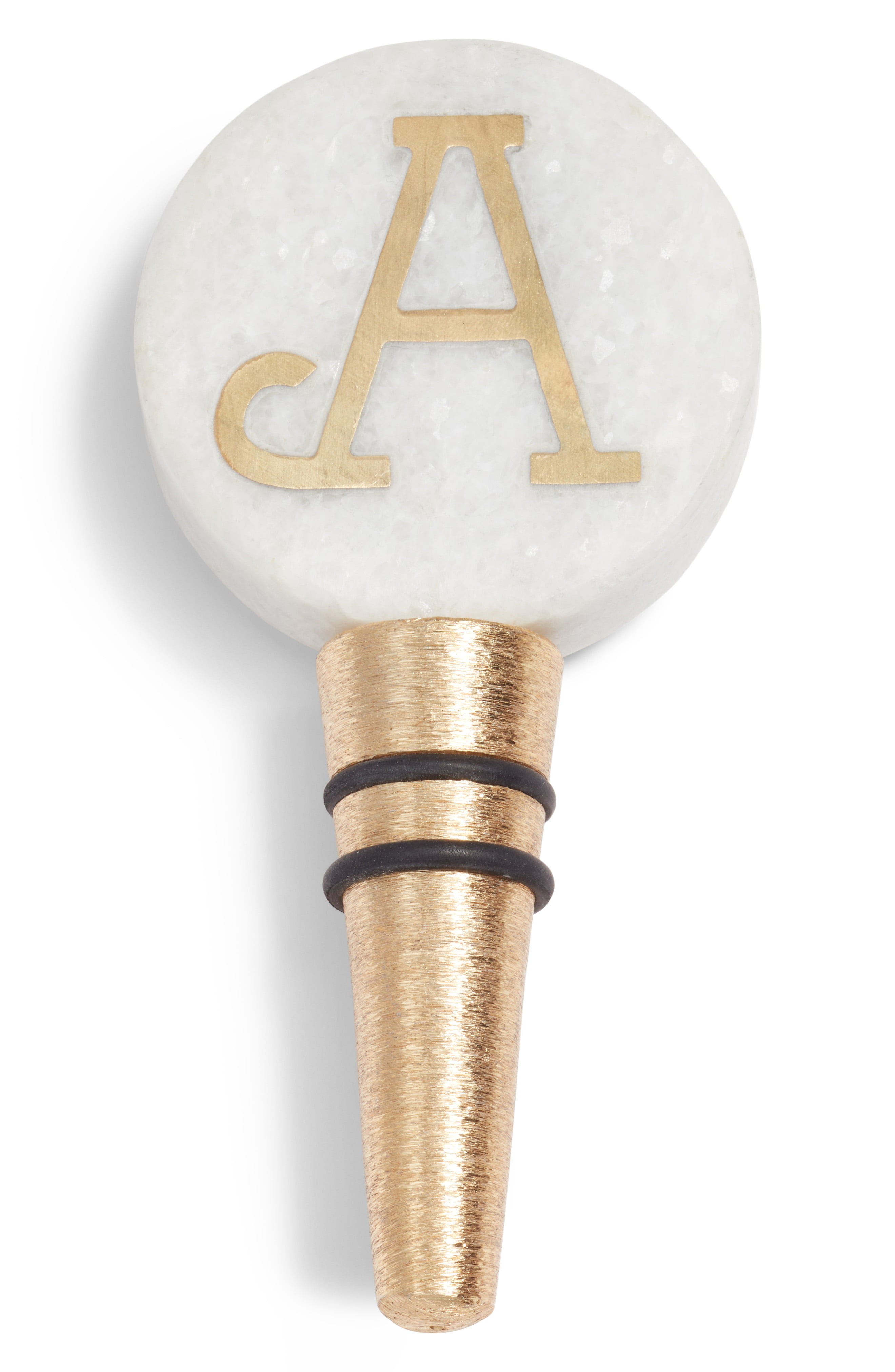 Nordstrom at Home Monogram Marble Bottle Stopper | Nordstrom