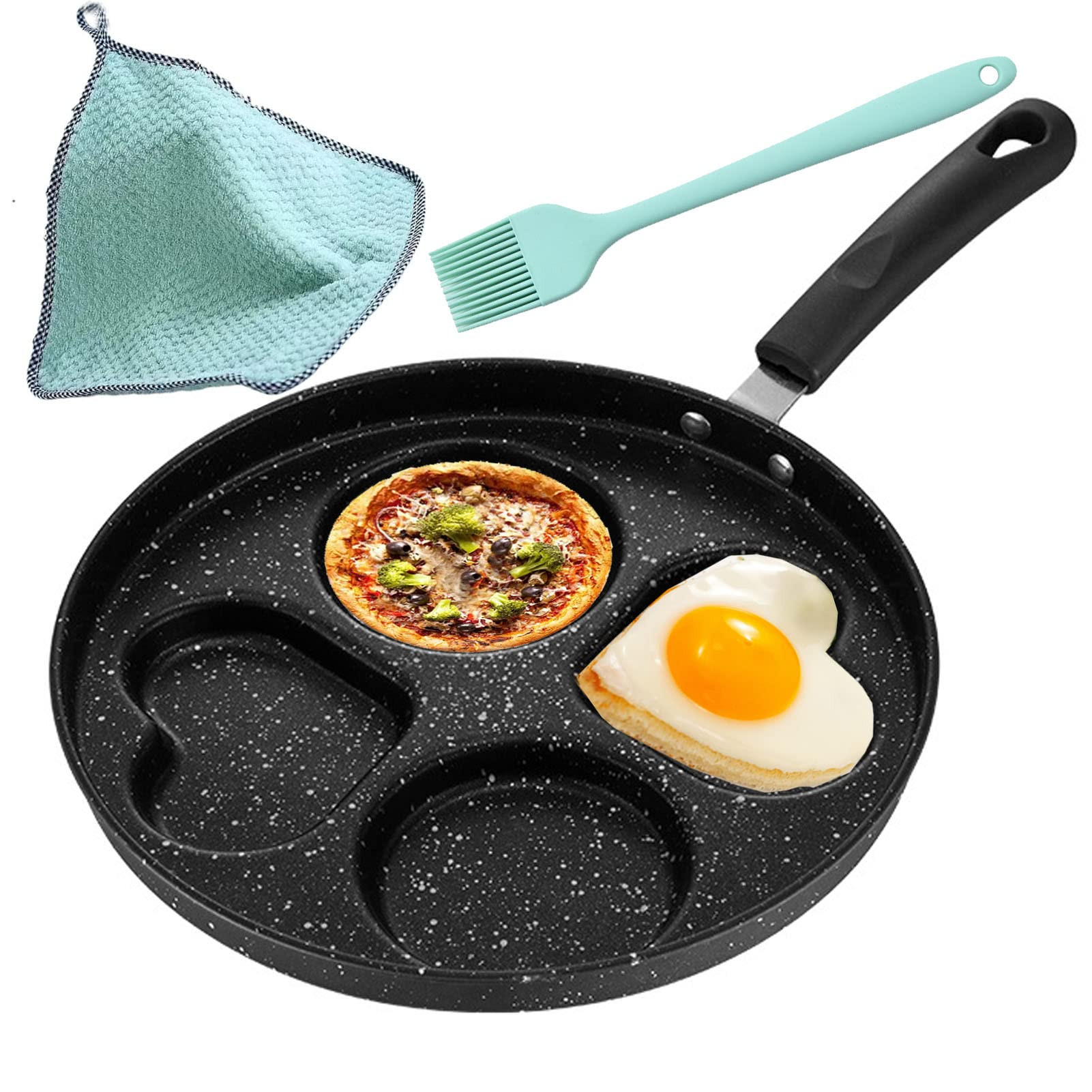 Non Stick Frying Pans Romantic Heart Circle Egg Pan Multifunction Omelette Pan Breakfast Skillet ... | Amazon (US)