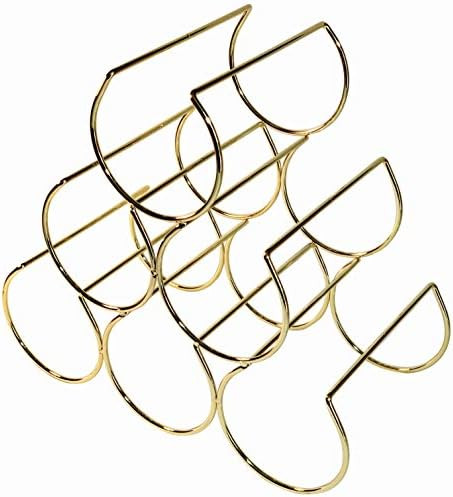 Gold Wine Rack - Wire Wine Rack - Bar Cart Decor - Bar Cart Accessories - Wine Racks Countertop -... | Amazon (US)