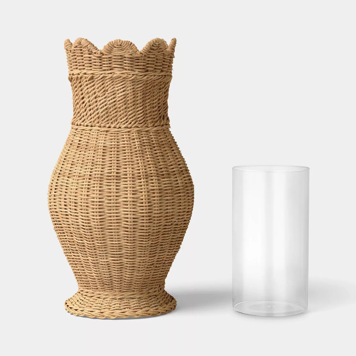 Scalloped Edge Woven Vase - Threshold™ | Target