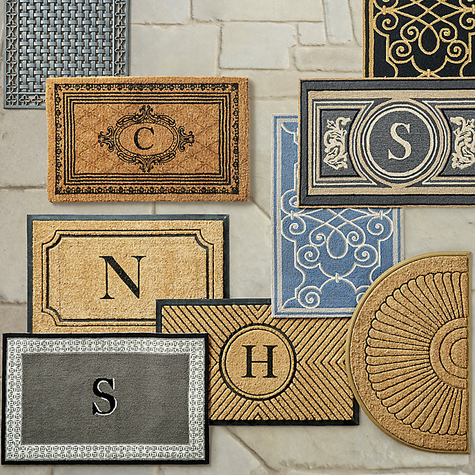Pembrook Monogrammed Coco Door Mat | Frontgate | Frontgate