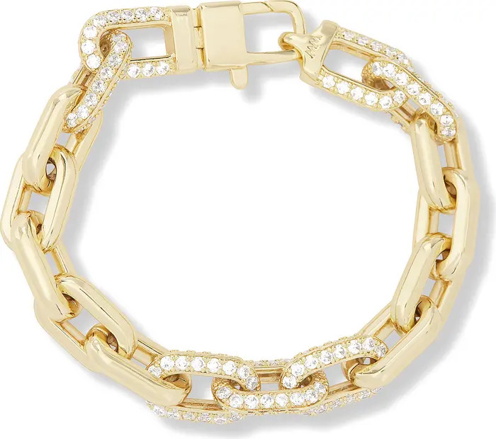 Melinda Maria Frankie Pav\u00e9 Cubic Zirconia Link Bracelet | Nordstrom | Nordstrom