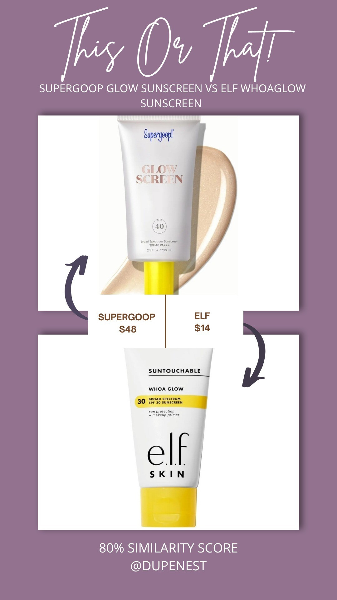 Supergoop VS Elf Sunscreen 

#LTKSummerEdit #LTKBeauty #LTKSaleAlert