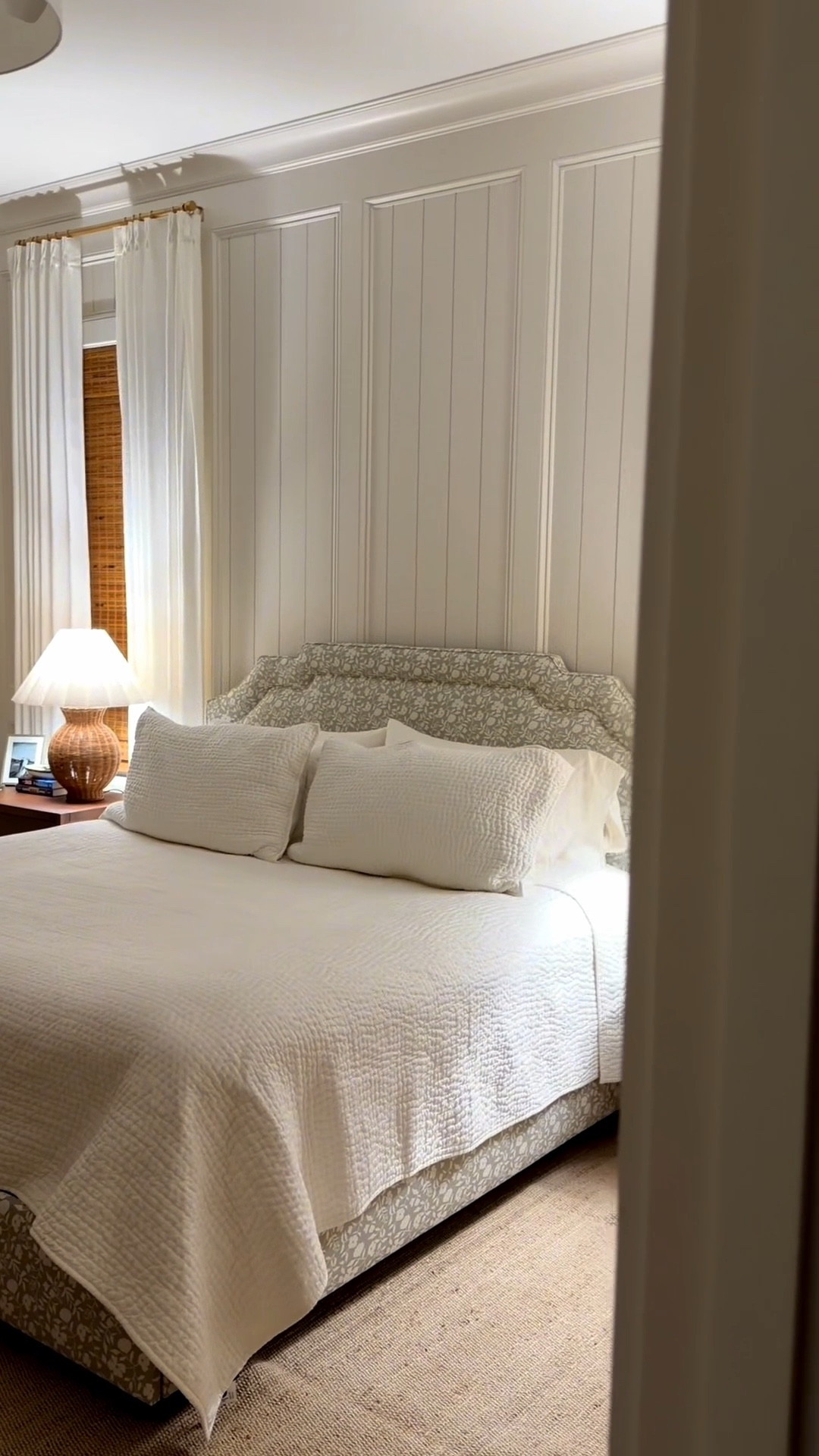 Our new floral bed frame! I wanted an upholstered frame. It looks darker in the photos on the website than it does in real life 

#LTKHome