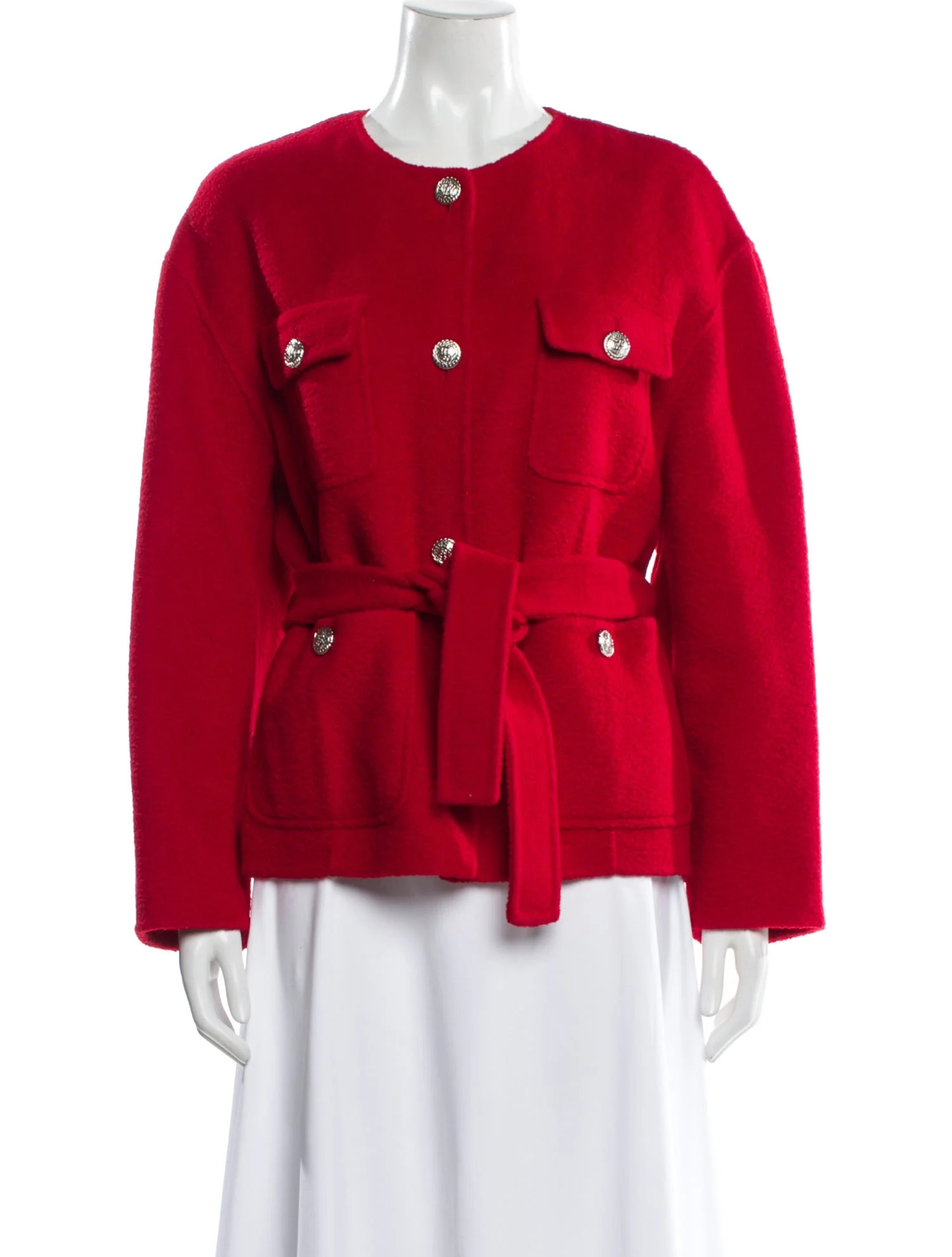 Maje Virgin Wool Evening Jacket - Red Jackets, Clothing - W2M179123 | The RealReal | The RealReal