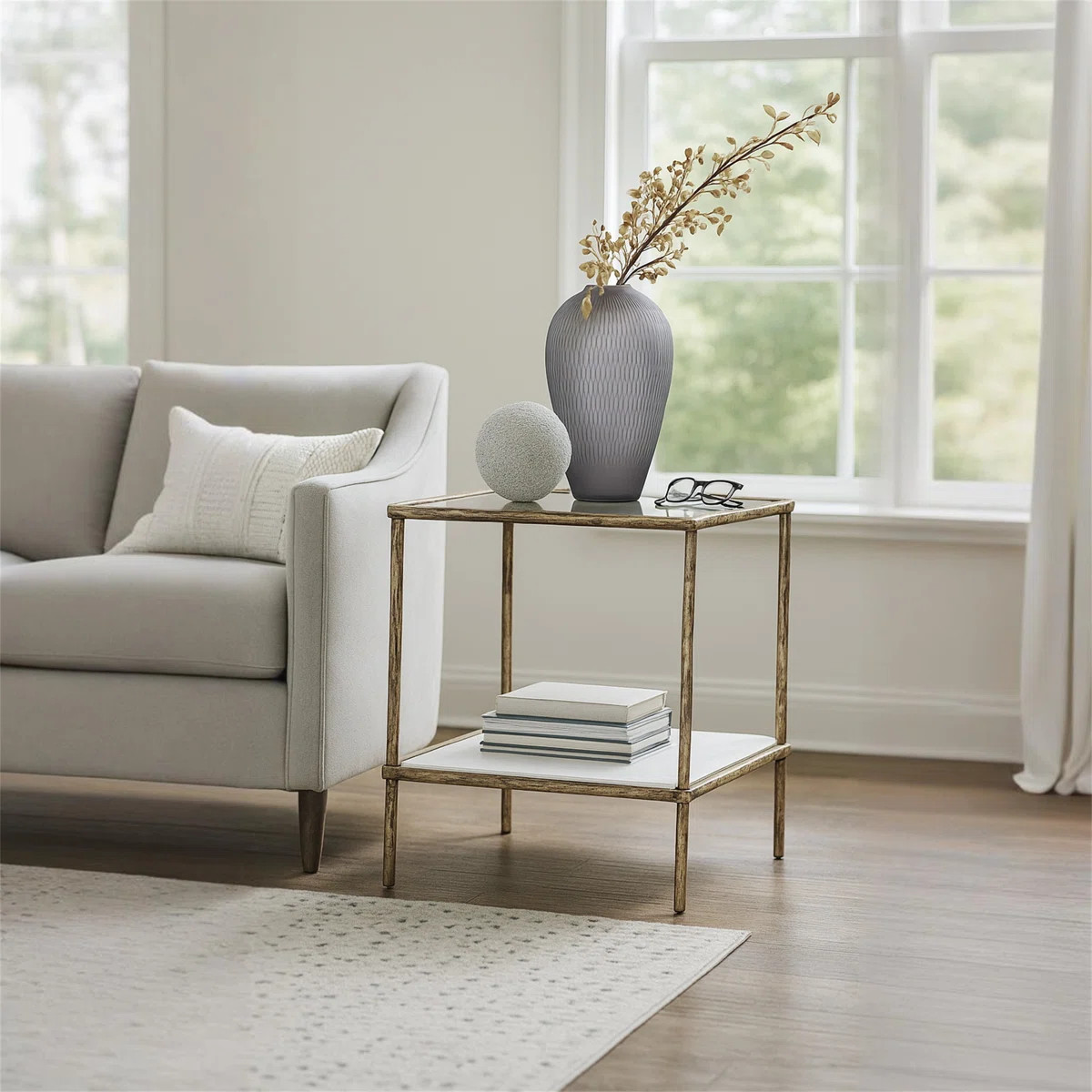 Glass Top End Table | Wayfair North America