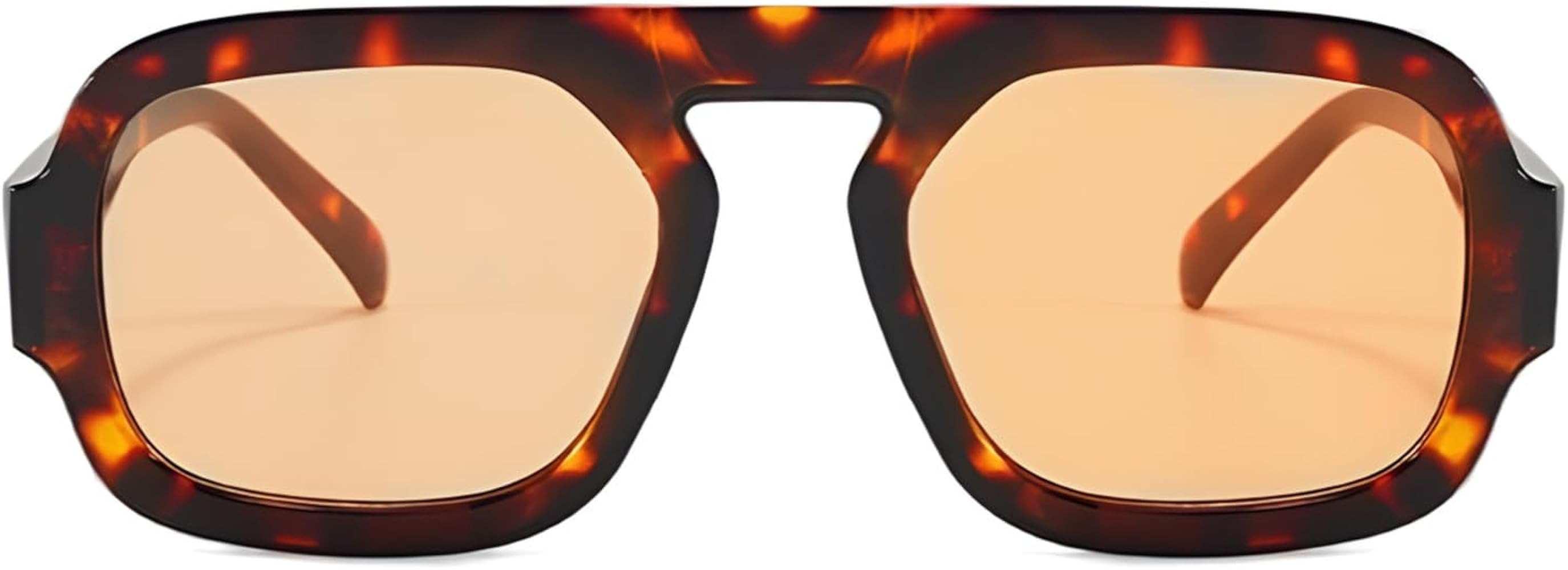 ADE WU Trendy Square Sunglasses for Women Men,Vintage Square Aviator Sunglasses Fashion 70s Inspi... | Amazon (US)