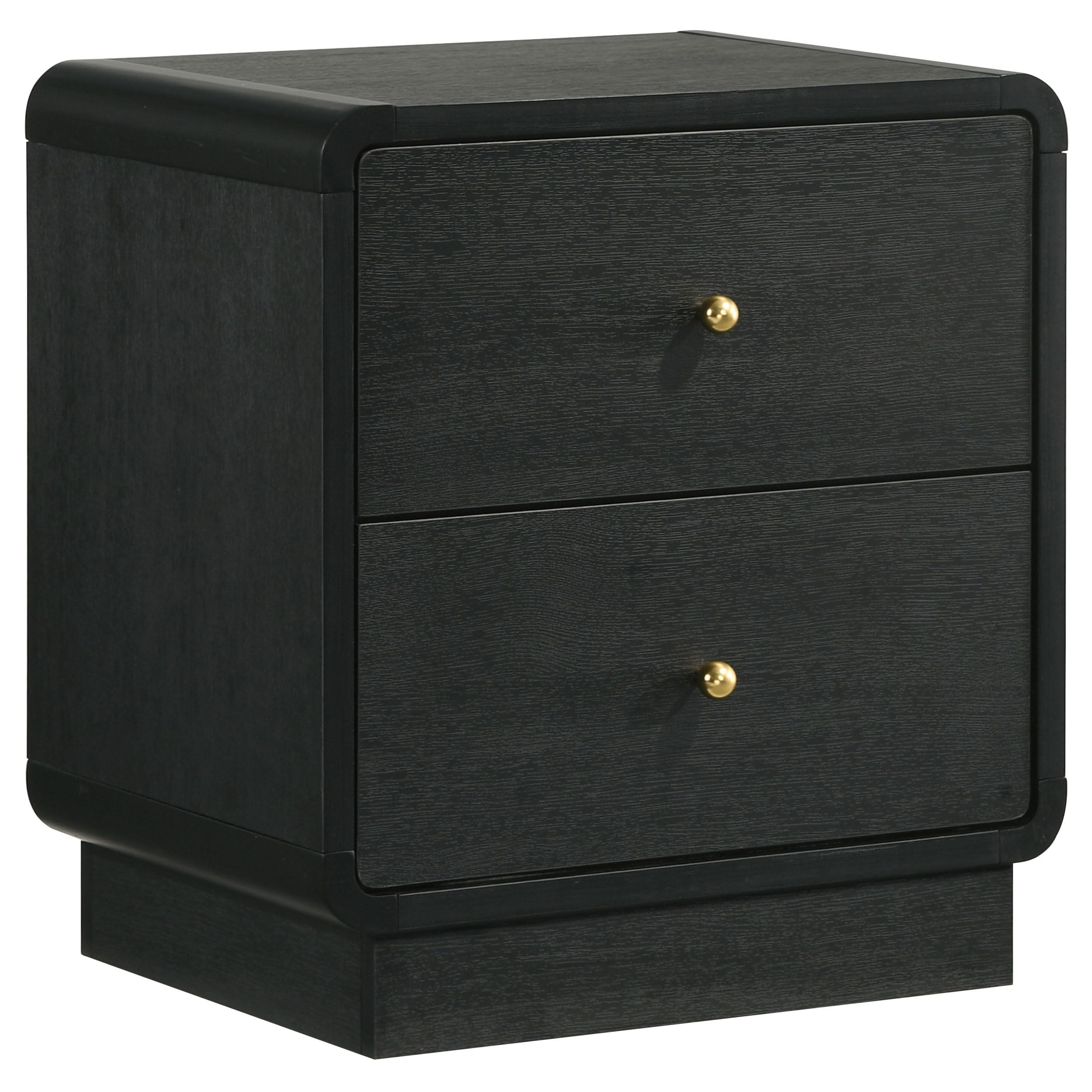 Coaster Home Furnishings Cavelle Transitional Wood 2-Drawer Bedroom Nightstand Bedside Table Orga... | Amazon (US)