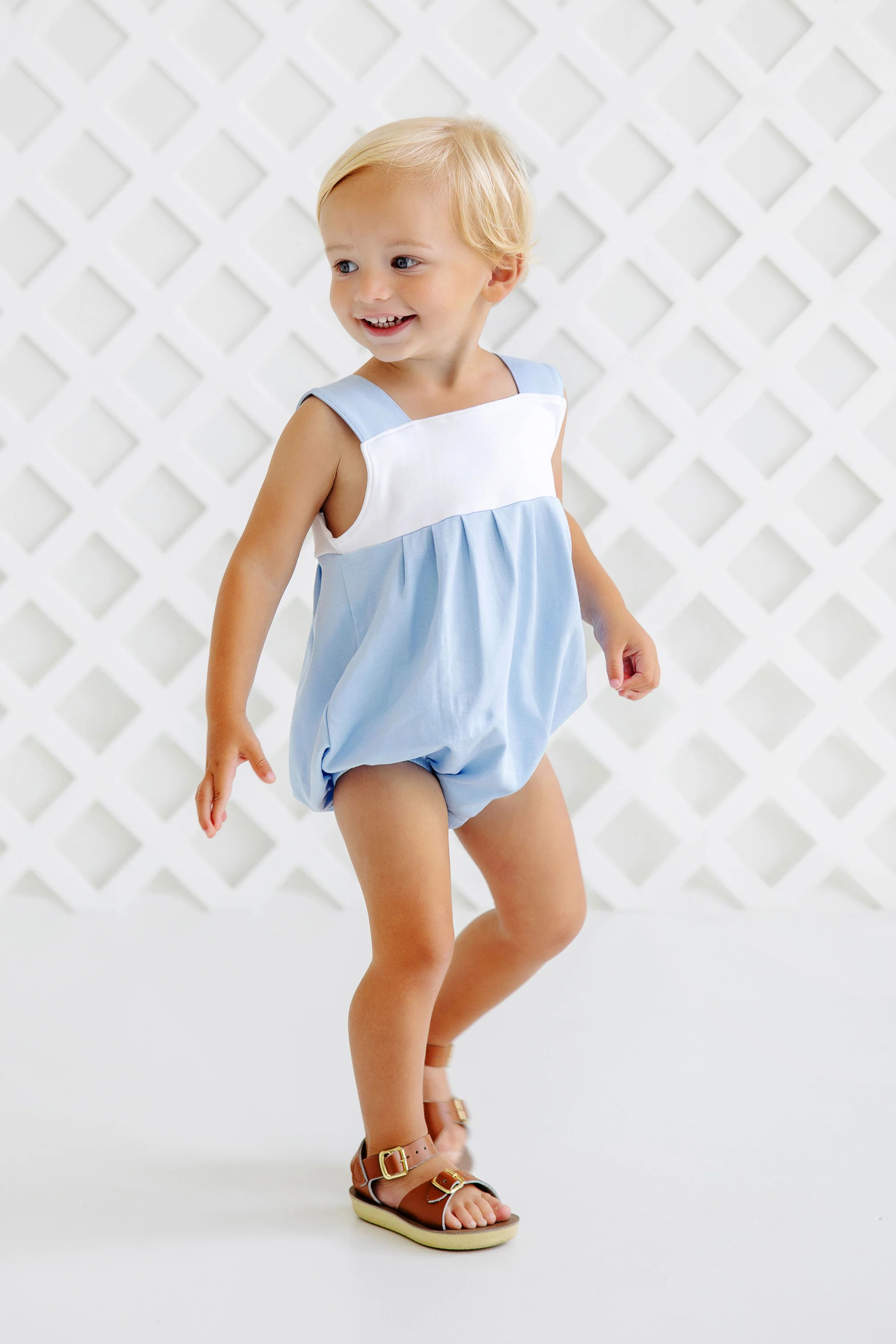 Branham Bubble (Unisex) - Beale Street Blue with Worth Avenue White | The Beaufort Bonnet Company