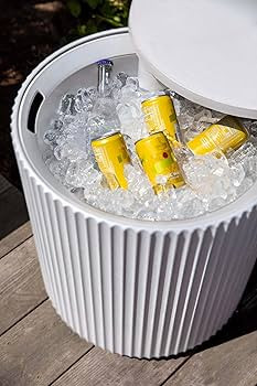 Veradek Outdoor Cooler Side Table - 2 in 1 - Designed for use as Outdoor Side Table, Patio Decor ... | Amazon (US)